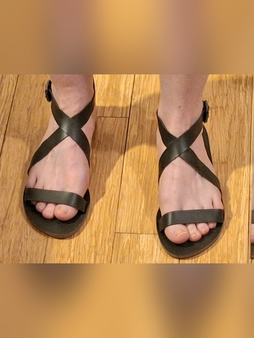 🍂🍁clo^^ 🍁🍂Forest Green, Leather Sandals